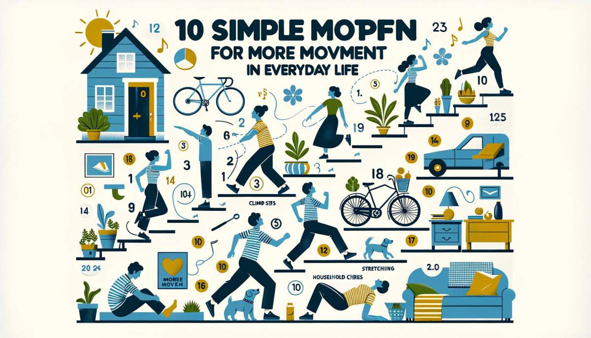 10 einfache Tipps für mehr Bewegung im Alltag